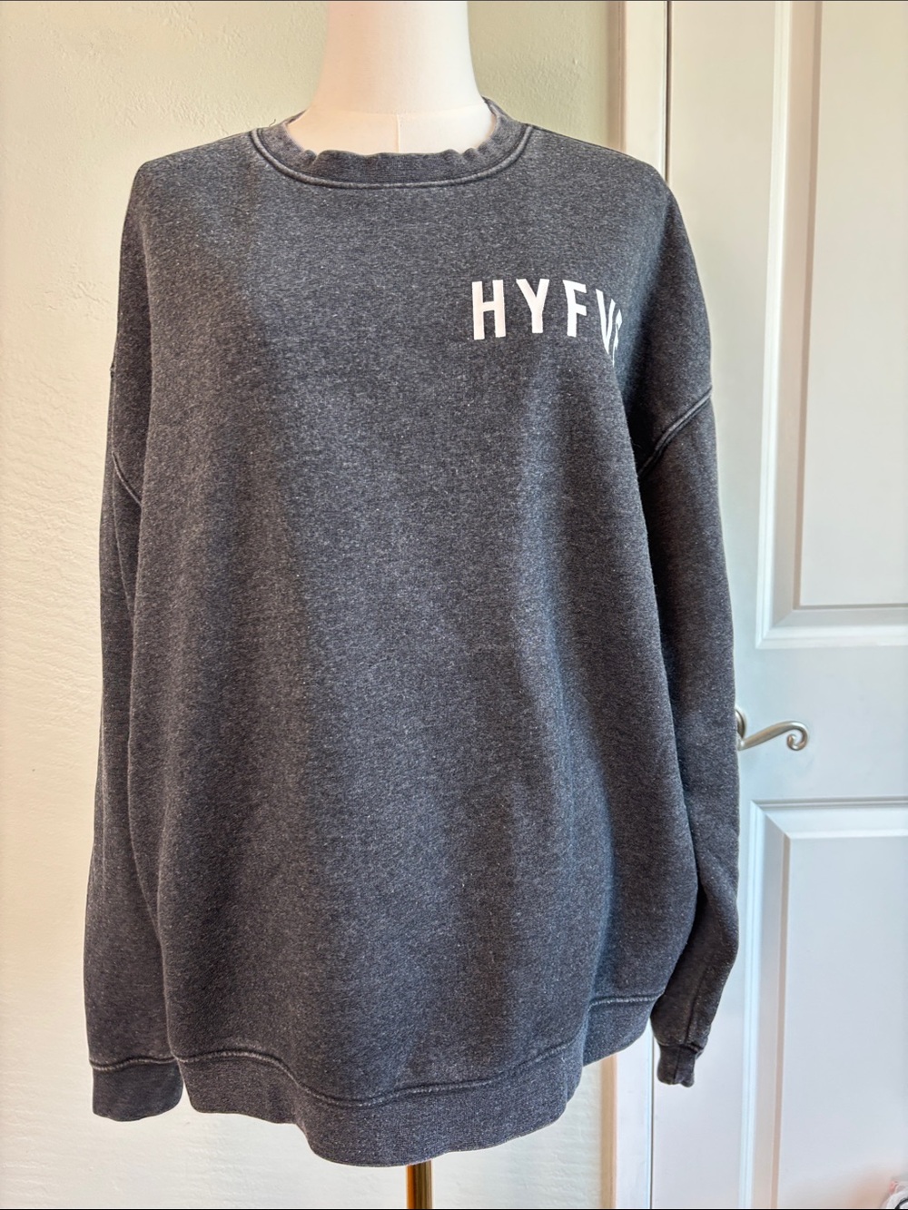 Bundle 2/$30! Double Zero Charcoal Gray HYFVE Oversized Crewneck Sweatshirt Soft